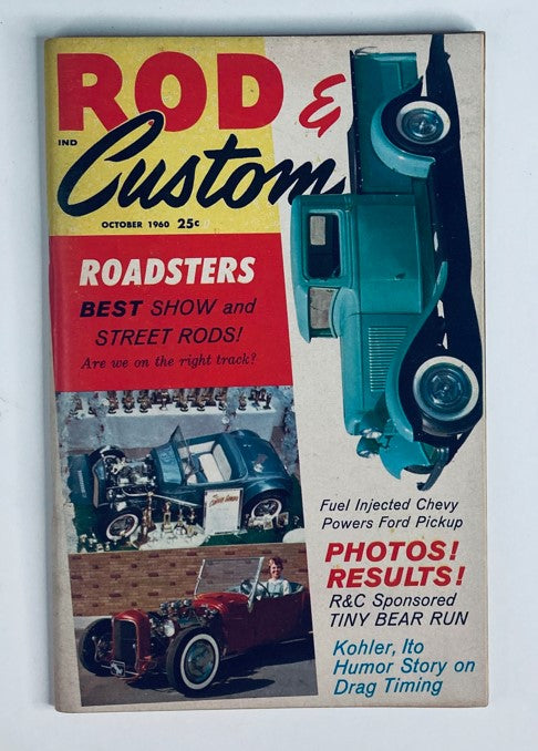 VTG Rod & Custom Magazine October 1960 Best Show & Street Rods No Label