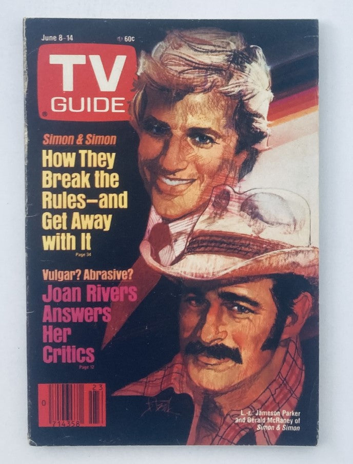 TV Guide Magazine June 8 1985 Jameson Parker WA-Baltimore Ed. No Label