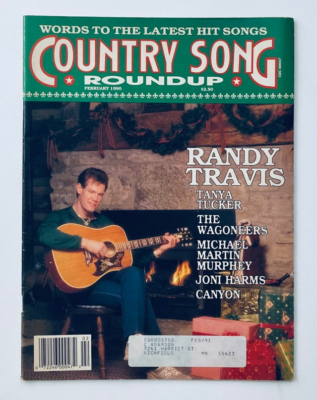 VTG Country Song Roundup Magazine February 1990 Randy Travis and Tanya Tucker