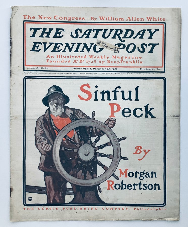 The Saturday Evening Post December 28 1901 Sinful Peck by Morgan Robertson