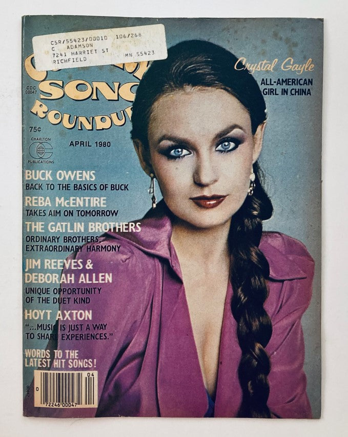 VTG Country Song Roundup Magazine April 1980 Crystal Gayle All-American Girl