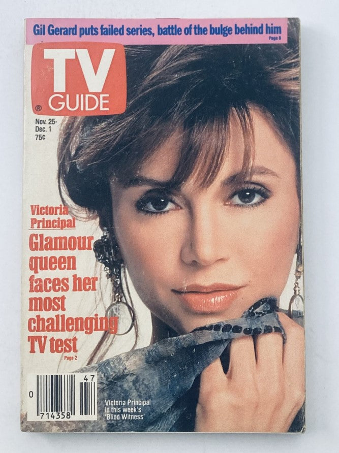 TV Guide Magazine November 25 1989 Victoria Principal Providence Ed No Label