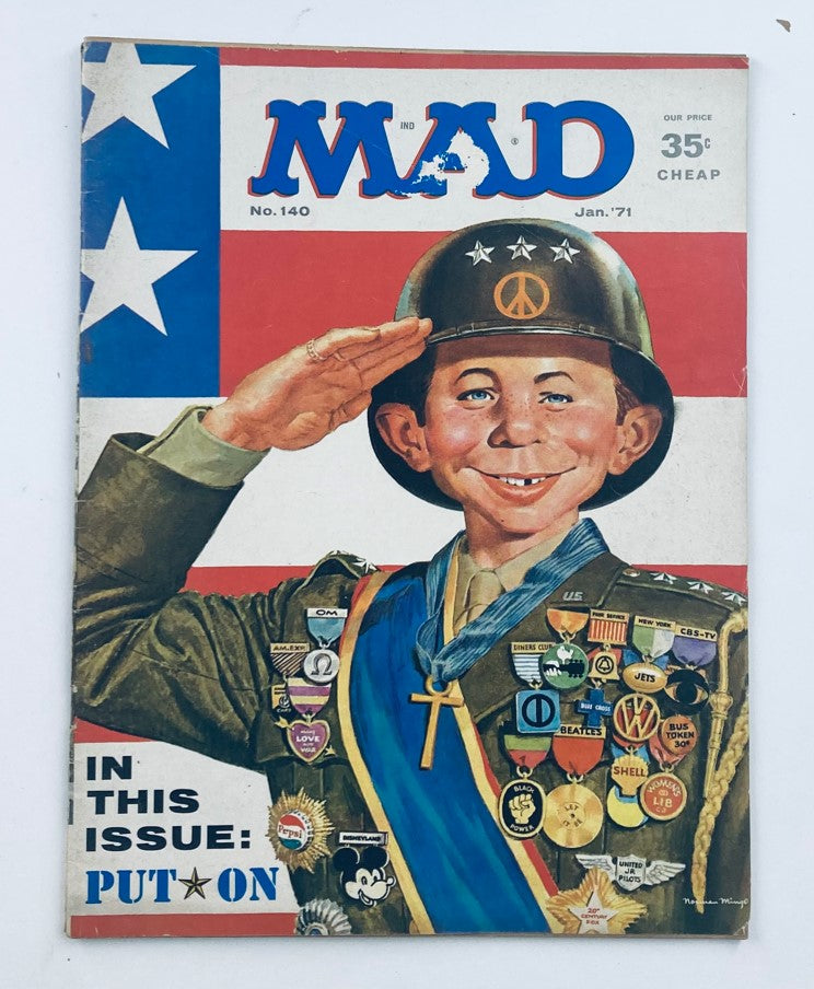 Mad Magazine January 1971 No. 140 Put Star On Alfred 4.0 VG Very Good No Label