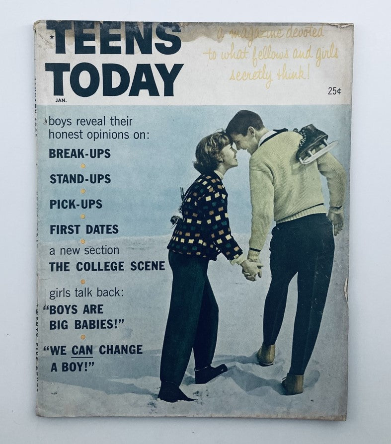 VTG Teens Today Magazine January 1960 Vol 1 No. 5 Last Night Together No Label