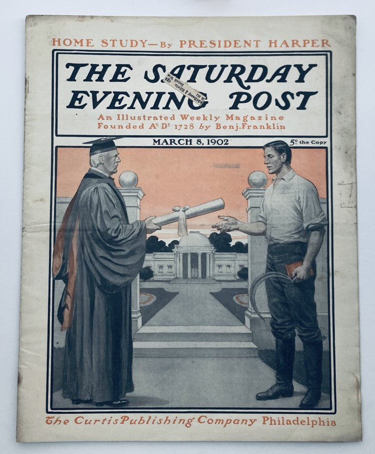 The Saturday Evening Post March 8 1902 Home Study by President Harper