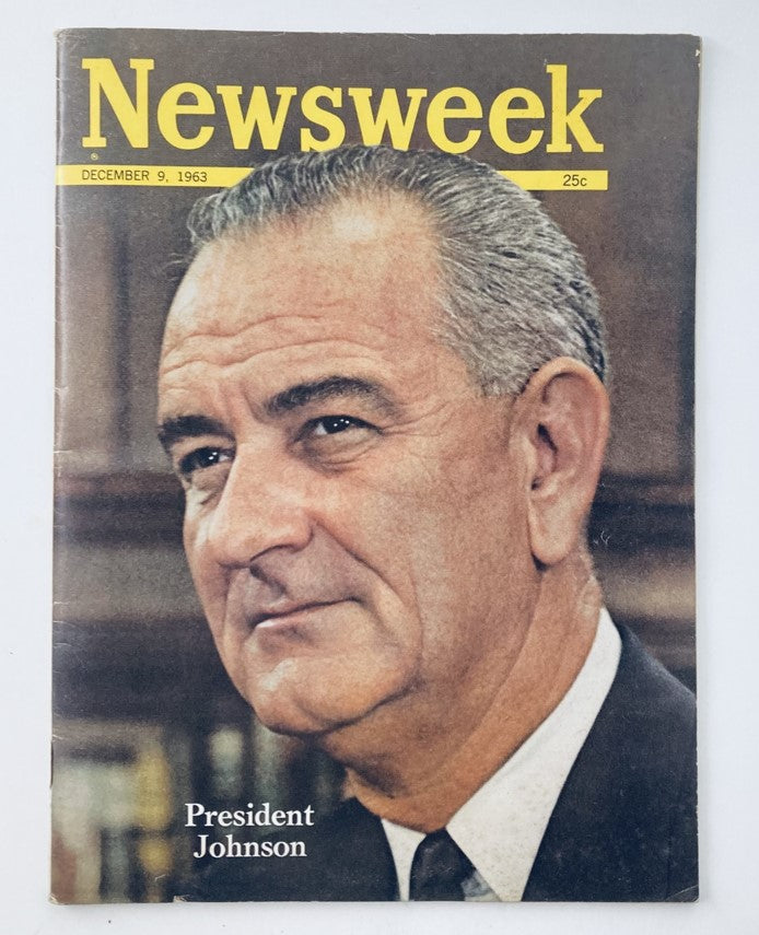 VTG Newsweek Magazine December 9 1963 President Lyndon B. Johnson No Label