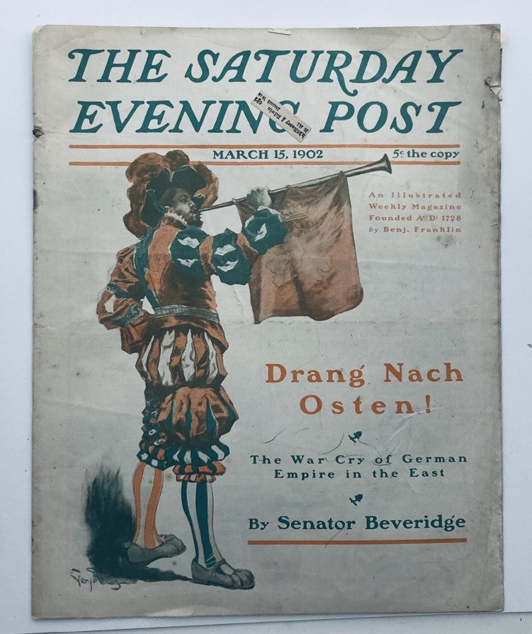 The Saturday Evening Post March 15 1902 The War City of German Empire in East