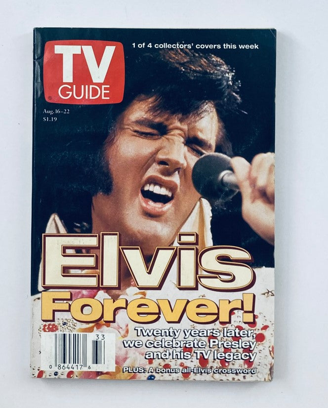 TV Guide Magazine August 16 1997 Elvis Presley Cover 1 Spokane Ed. No Label