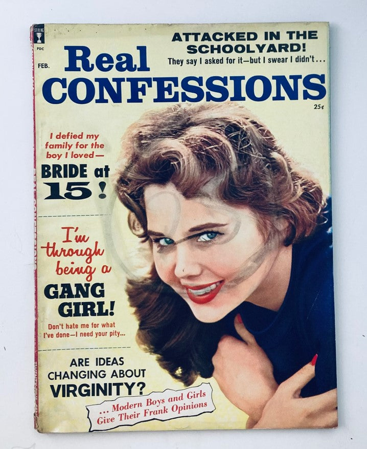 VTG Real Confessions Magazine February 1960 Vol 3 No. 2 A Gang Girl No Label