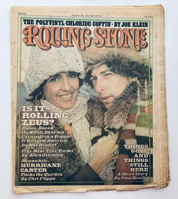 Rolling Stone Magazine January 15 1976 Issue 204 Dylan and Baez No Label