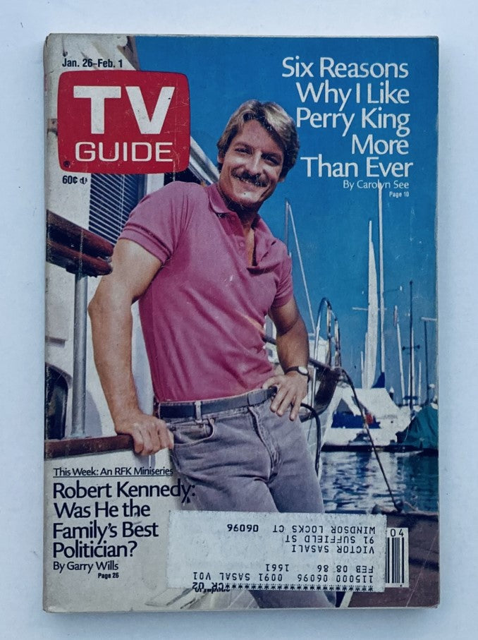 TV Guide Magazine January 26 1985 Perry King Hartford-New Haven Ed.