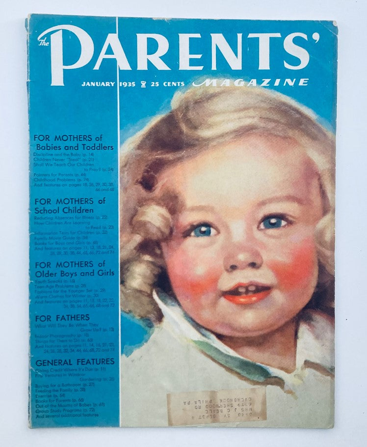 VTG Parents' Magazine January 1935 Vol 10 No. 1 For Mothers of Babies & Toddlers