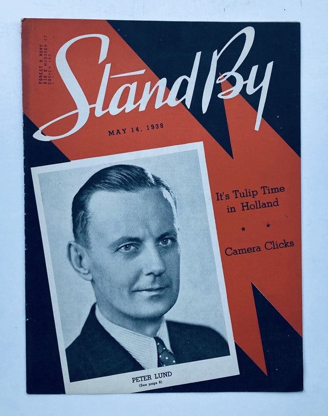 VTG Stand By Magazine May 14 1938 Peter Lund and Tulip Time in Holland