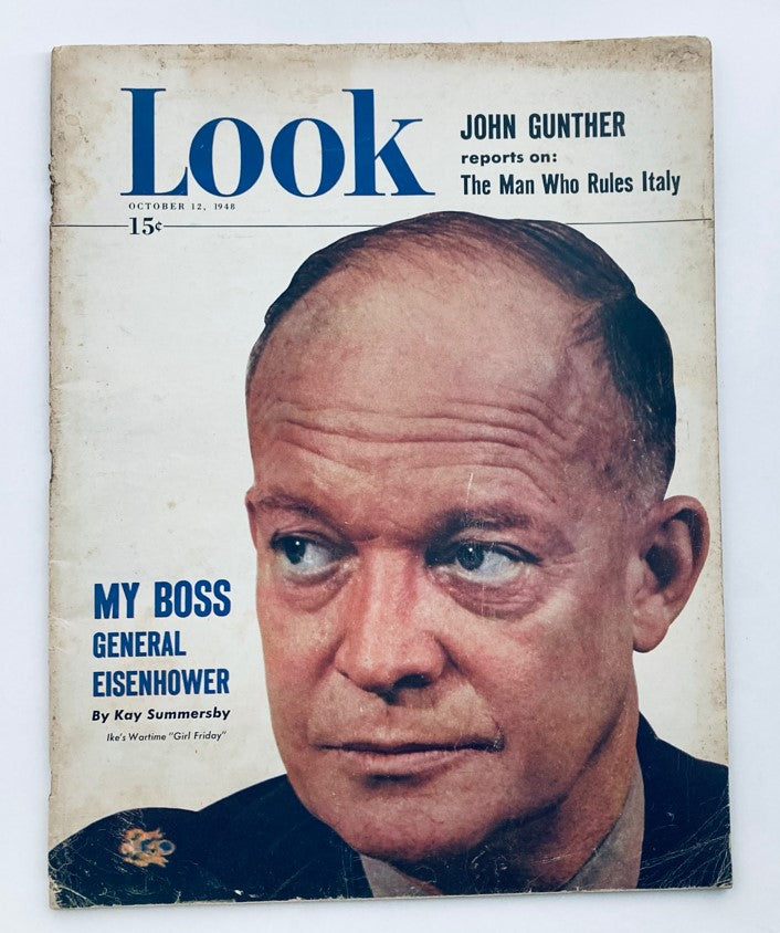 VTG Look Magazine October 12 1948 Vol 12 No. 21 General Dwight Eisenhower