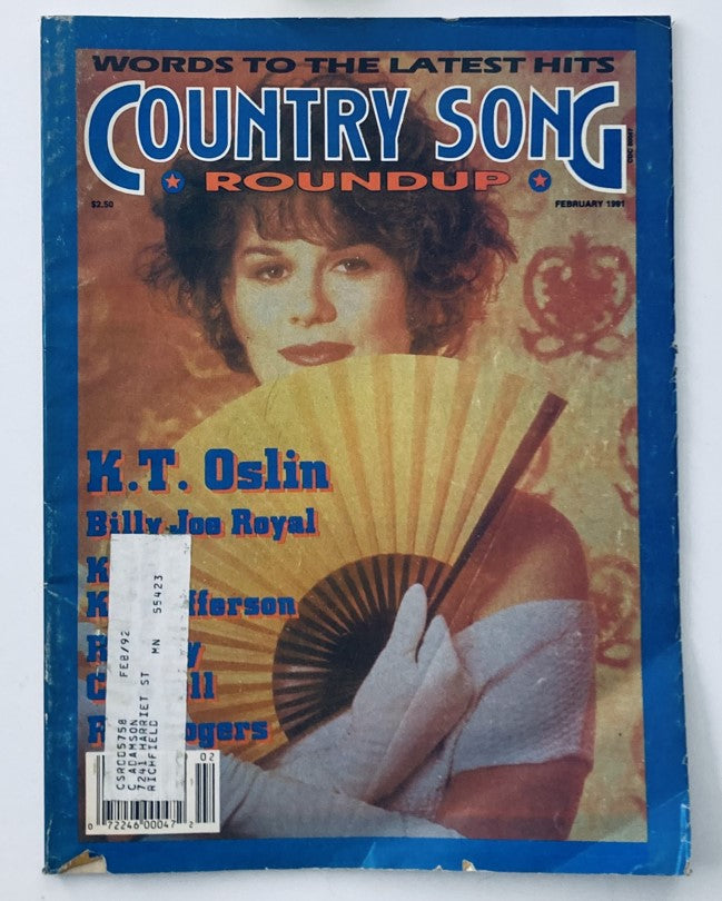 Country Song Roundup Magazine February 1991 K.T. Oslin and Billy Joe Royal