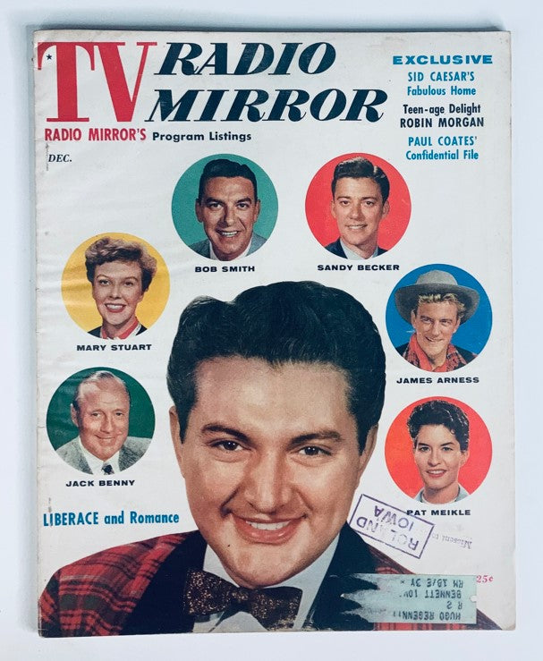 VTG TV Radio Mirror Magazine December 1955 Vol 45 #1 Liberace and Romance