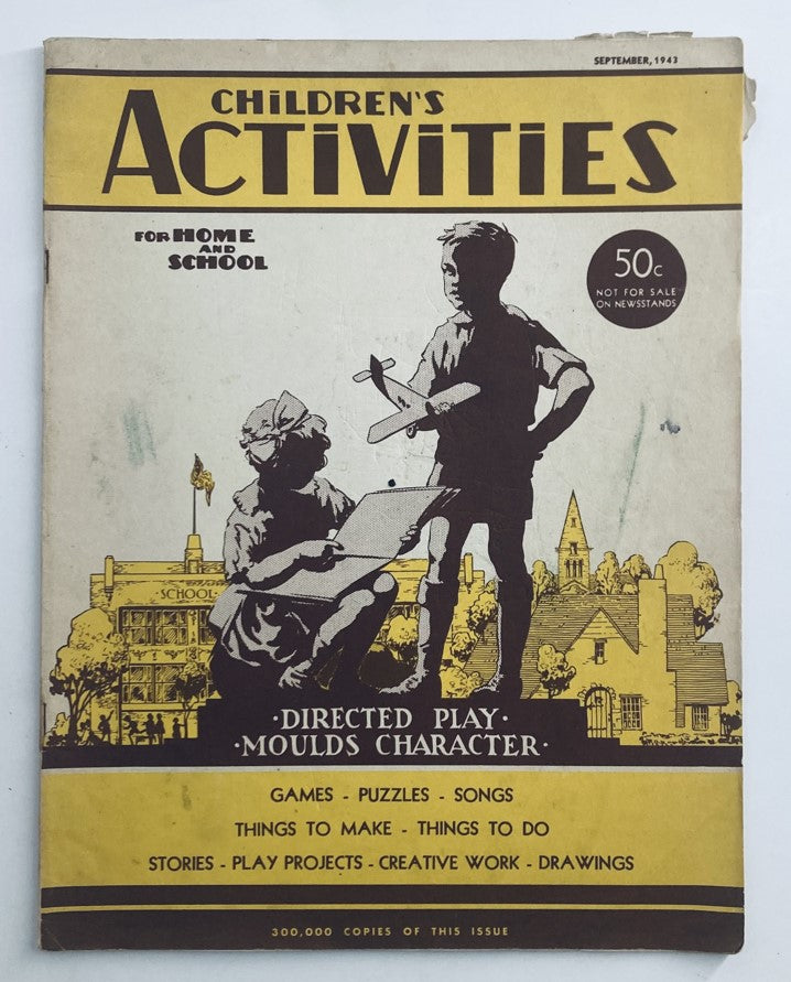 Children's Activities for Home and School September 1943 Stunt Corner No Label