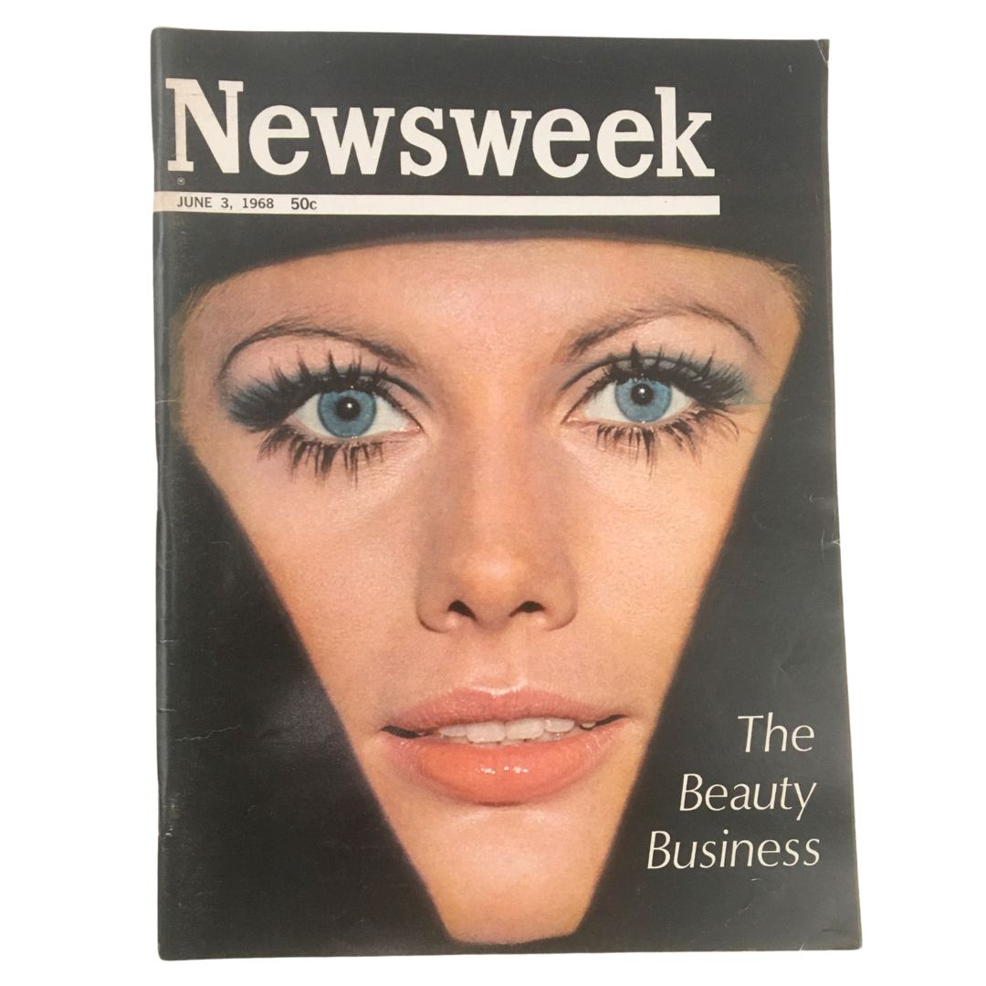 Newsweek Magazine June 3 1968 The Beauty Business & Vietnam War No Label