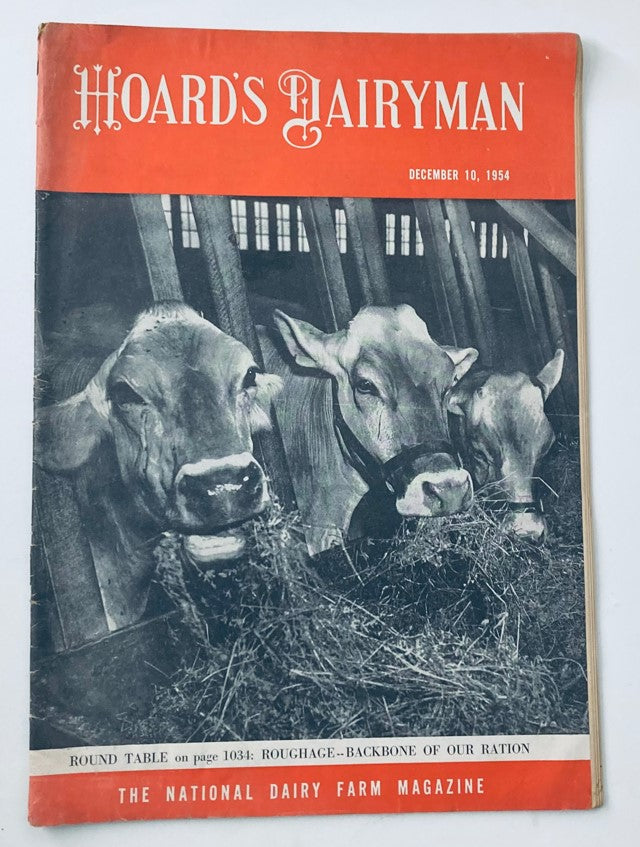 VTG Hoard's Dairyman Magazine December 10 1954 Vol 99 No. 23 Ways to Save Money