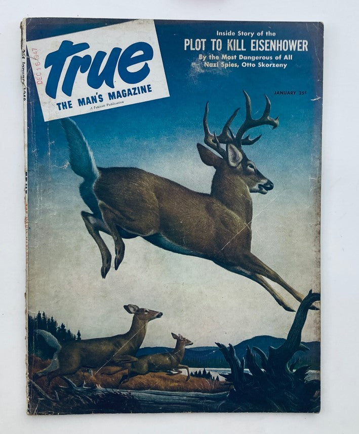 VTG True Magazine January 1948 Vol 22 No. 128 Plot to Kill Eisenhower No Label