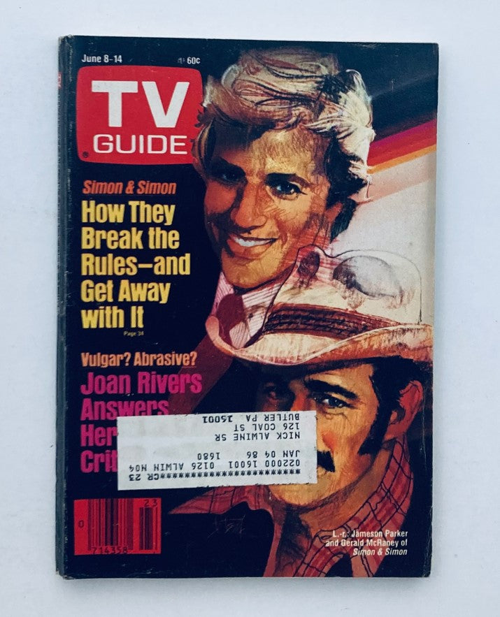 TV Guide Magazine June 8 1985 Gerald McRaney Jameson Parker Pittsburgh Metro Ed.