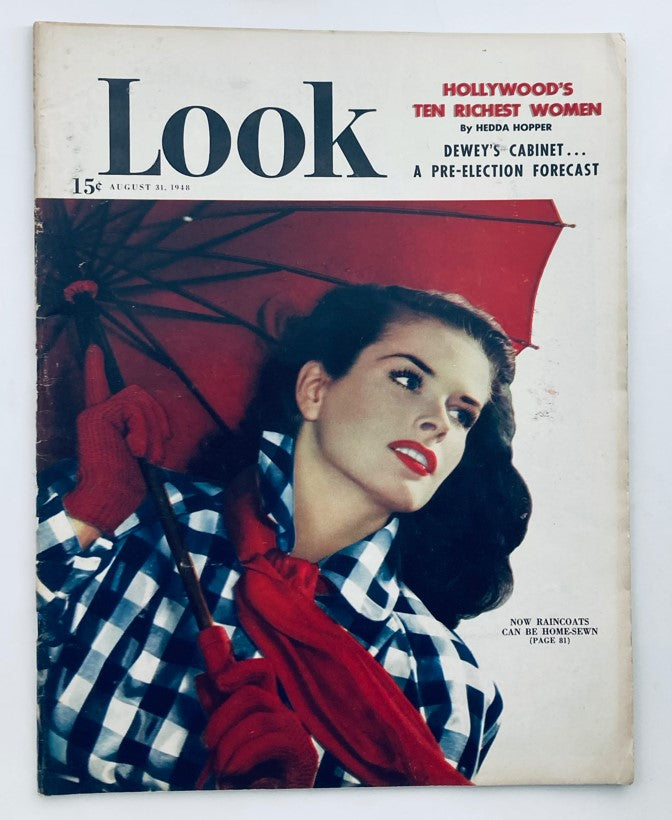 VTG Look Magazine August 31 1948 Vol 12 No. 18 Dewey's Cabinet No Label