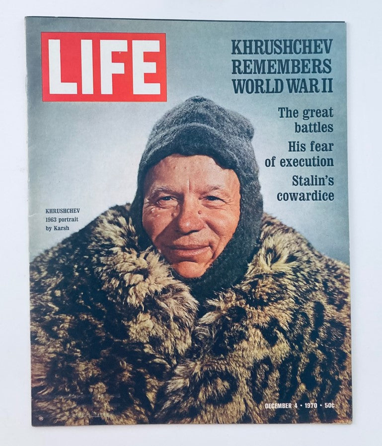 RES* Life Magazine December 4 1970 Vol 69 No. 23 Nikita Khrushchev No Label VG