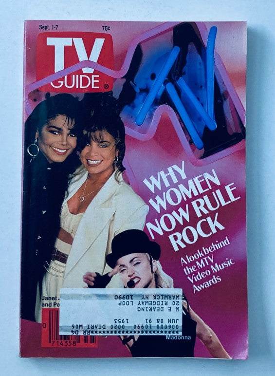 TV Guide Magazine September 1 1990 Janet Jackson and Paula Abdul NY Metro Ed.