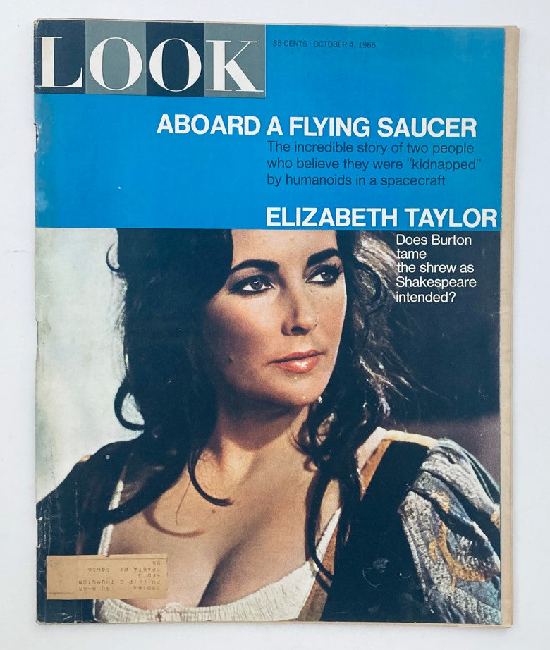 RES* Look Magazine October 4 1966 Vol 30 No. 20 Elizabeth Taylor & Flying Saucer