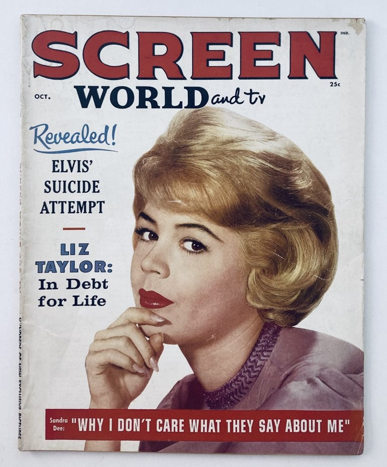 VTG Screen World and TV Magazine October 1960 Elizabeth Taylor No Label