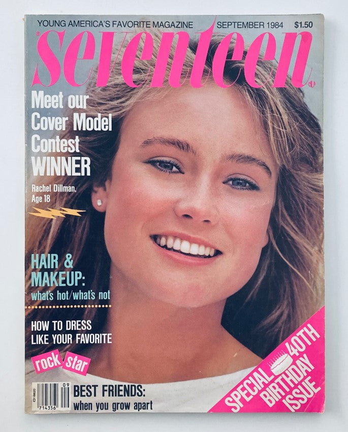 VTG Seventeen Magazine September 1984 Rachel Dillman Special 40th Birthday Issue