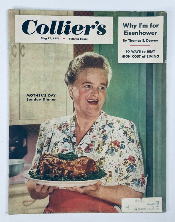 VTG Collier's Magazine May 17 1952 Vol 129 No. 20 Mother's Day Sunday Dinner