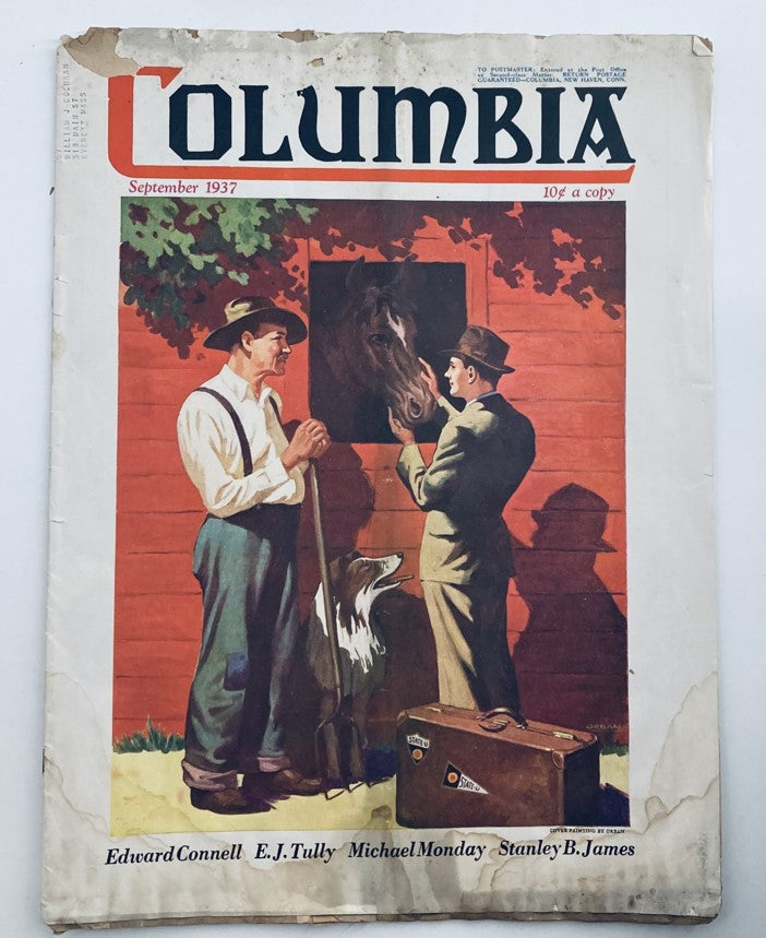 VTG Columbia Magazine September 1937 Vol 17 No. 2 Rumbles From A Loft