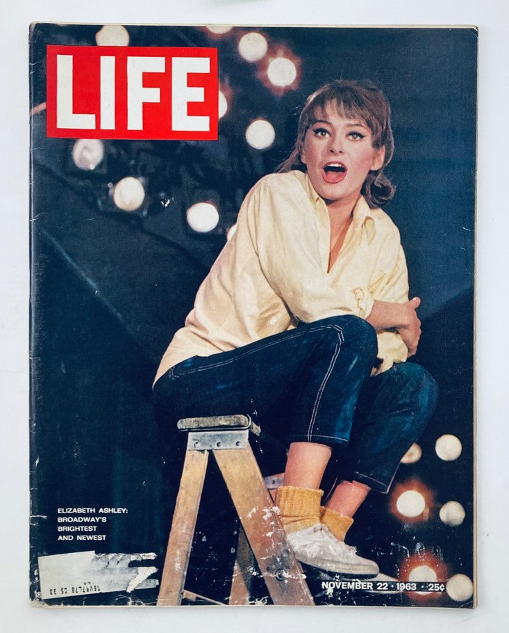 RES* VTG Life Magazine November 22 1963 Vol 55 No. 21 Elizabeth Ashley Broadway