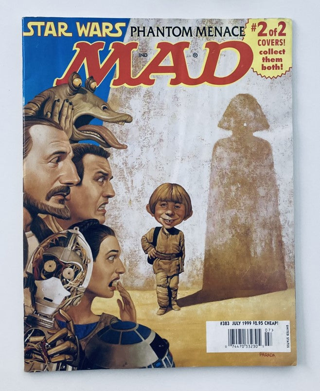 Mad Magazine July 1999 #383 Star Wars The Phantom Menace 2.0 GD Good No Label