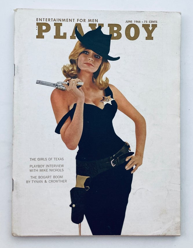 VTG Playboy Magazine June 1966 Playmate Kelly Burke w Centerfold No Label