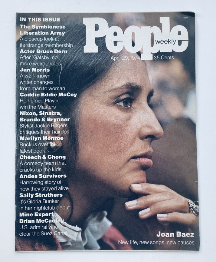 VTG People Weekly Magazine April 29 1974 Vol 1 No. 9 Joan Baez No Label
