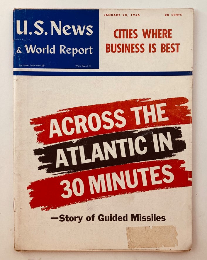 U.S. News & World Report Magazine January 20 1956 Story of Guided Missiles