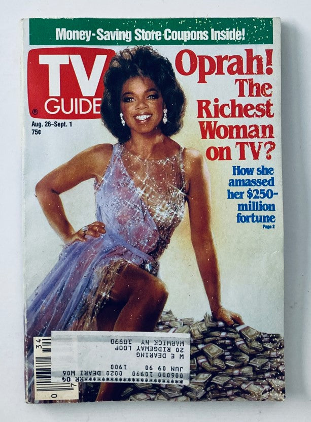 TV Guide Magazine August 26 1989 Oprah Winfrey NY Metro Ed.