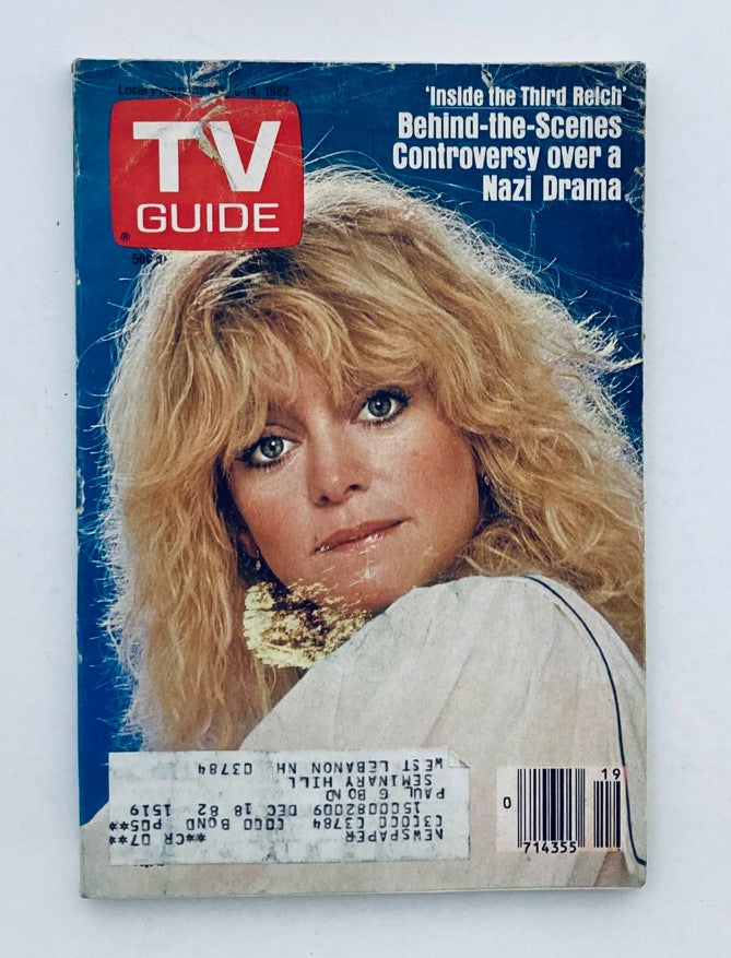 TV Guide Magazine May 8 1982 Goldie Hawn Special New Hampshire Ed.