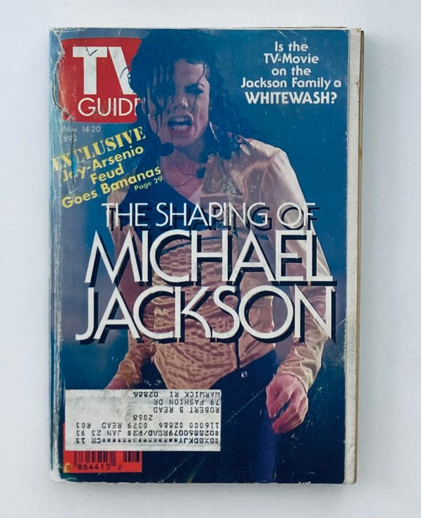 TV Guide Magazine November 14 1992 Michael Jackson Providence Ed.