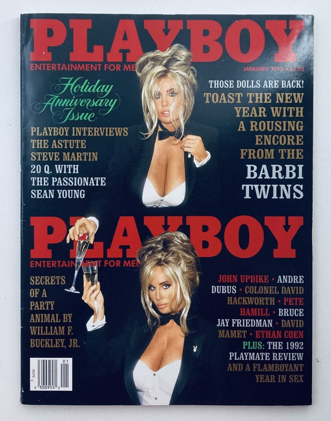 Playboy Magazine January 1993 Vol 40 No. 1 Shane and Sia w Centerfold No Label