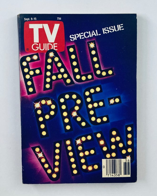 TV Guide Magazine September 9 1989 Fall Preview Pittsburgh Metro Ed. No Label