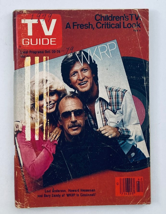 TV Guide Magazine October 20 1979 #1386 WKRP Album Cover WA-Baltimore Ed.