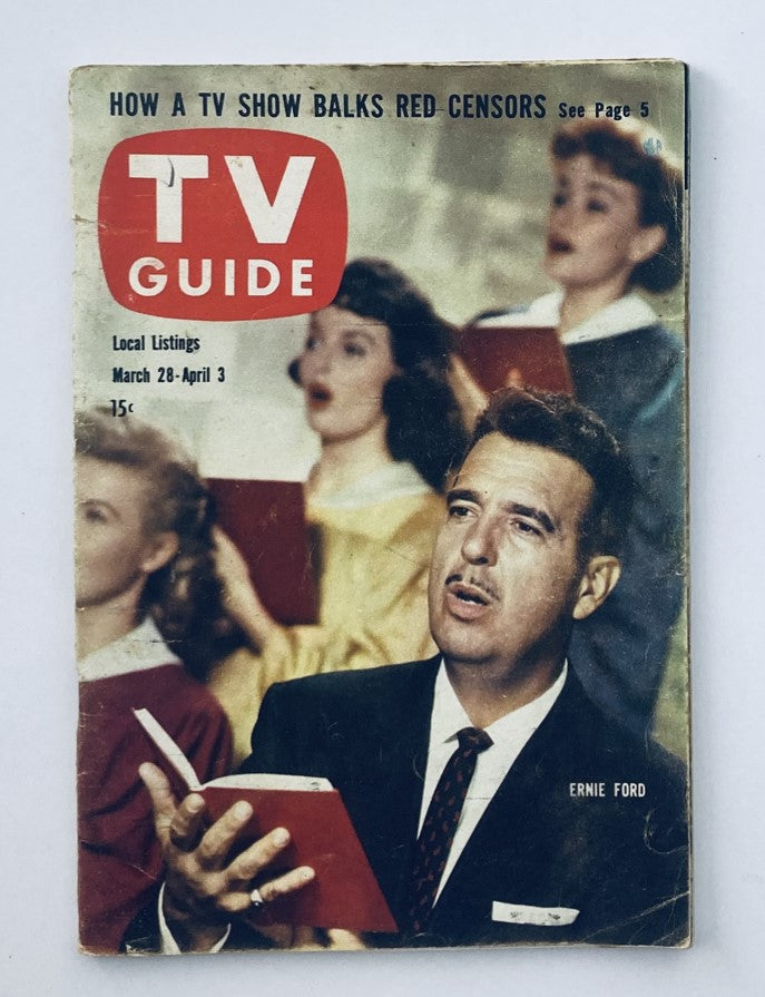 TV Guide Magazine March 28 1959 #313 Ernie Ford Georgia Ed. No Label