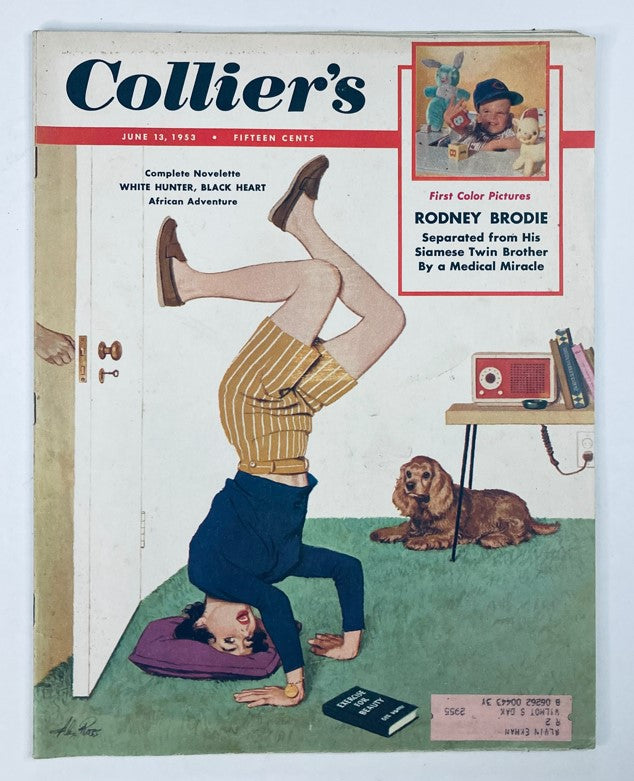 VTG Collier's Magazine June 13 1953 Vol 131 No. 24 Rodney Brodie Siamese Twin