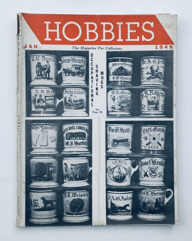 VTG Hobbies Magazine January 1949 No. 11 Occupational Shaving Mugs No Label