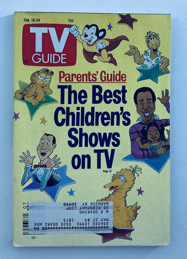 TV Guide Magazine February 18 1989 Children's Shows on TV NY Metro Ed.