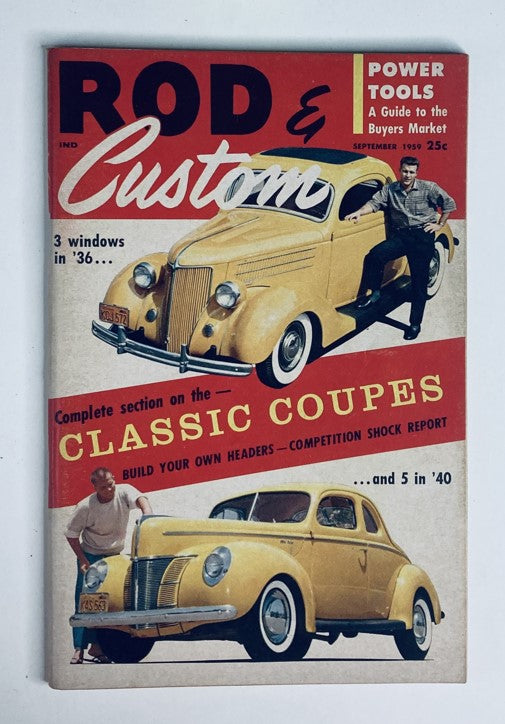 VTG Rod & Custom Magazine September 1959 Complete The Classic Coupes No Label