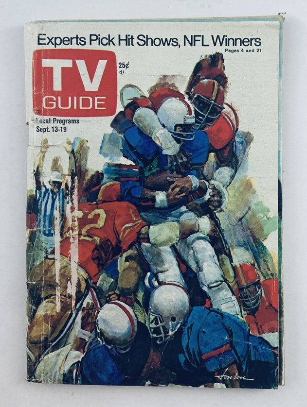 TV Guide Magazine September 13 1975 #1172 NFL Winners New Hampshire Ed.